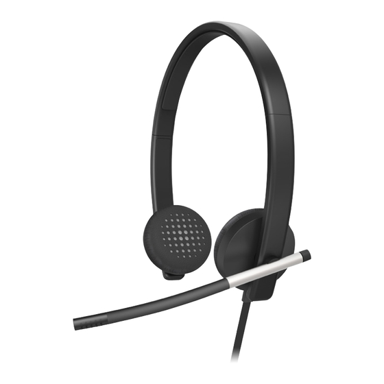 Logitech Stereo H650e Setup Manual