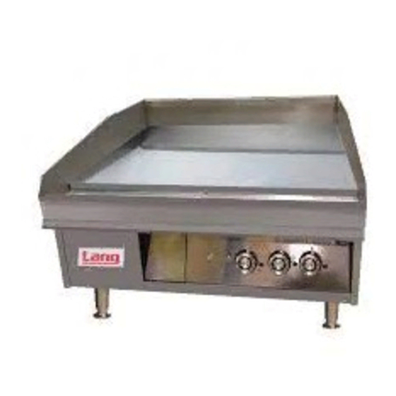 Lang 224S Installation And Operation Instructions Manual