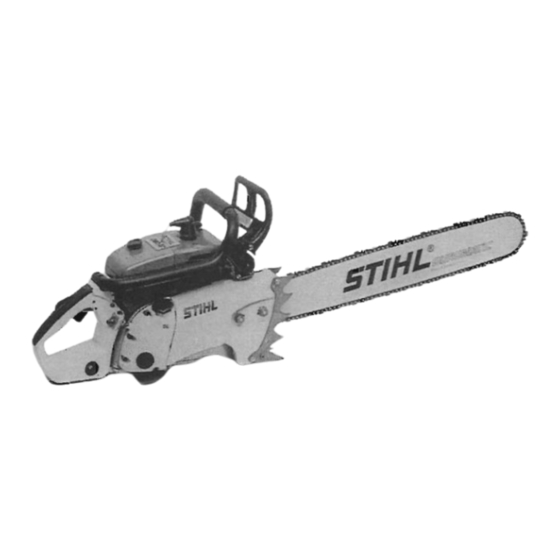 Stihl 090 Instruction Manual / Owners Manual