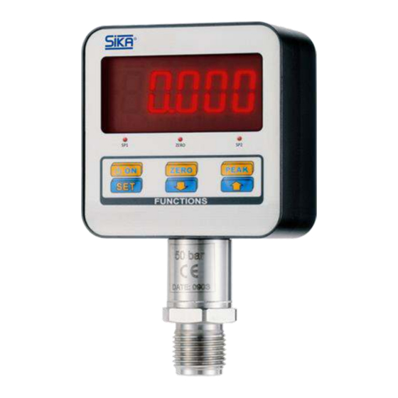 User Manuals: SIKA Type Q Digital Pressure Gauge
