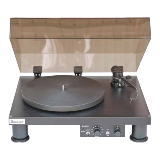 rek-o-kut Rondine 3 Setup And Operation