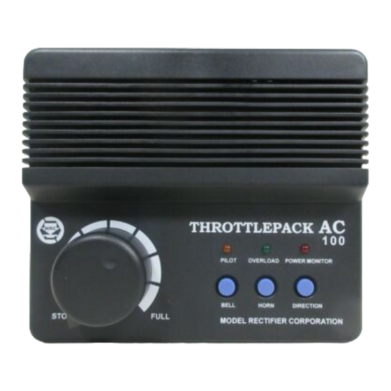 MRC THROTTLEPACK AC100 Manual