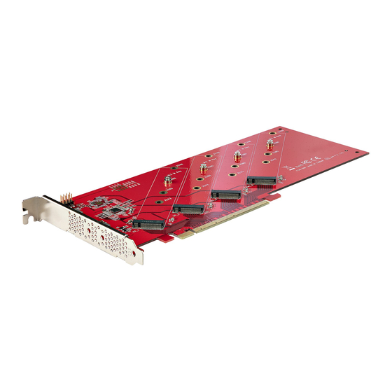 StarTech.com QUAD-M2-PCIE-CARD-B Quick Start Manual