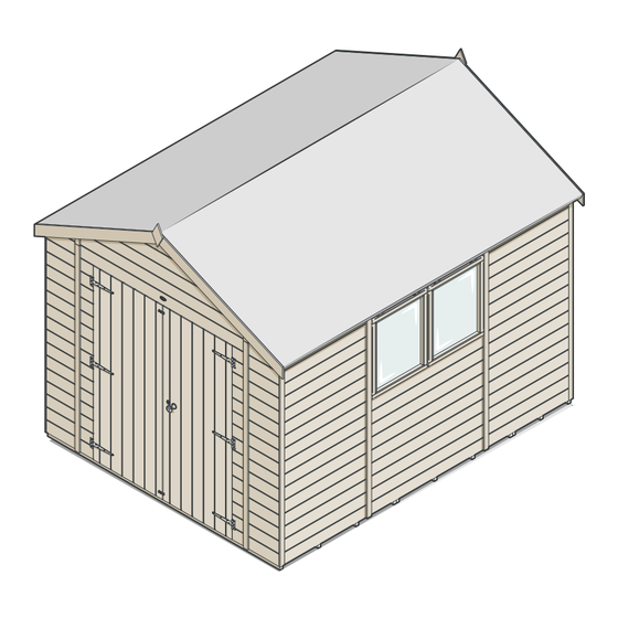 Forest Timberdale WORKSHOPS DOUBLE DOOR 8x10 Instructions Manual