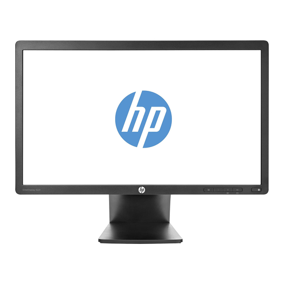 HP EliteDisplay E221 Manuals