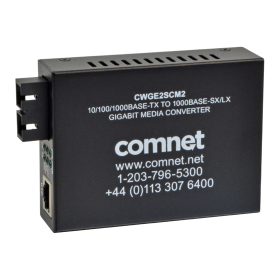 Comnet CWGE2SCS2 Installation And Operational Manual