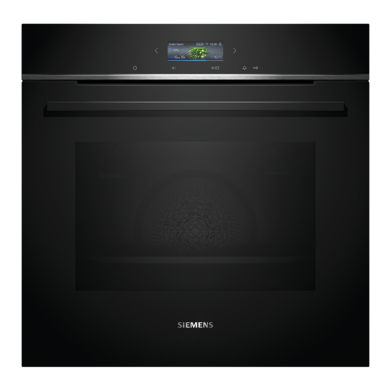 Siemens HB774A1 1 Series User Manual And Installation Instructions