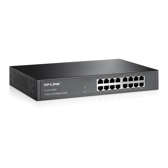TP-Link TL-SF1016DS User Manual