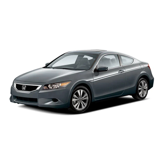 Honda 2009 Accord Coupe Owner's Manual