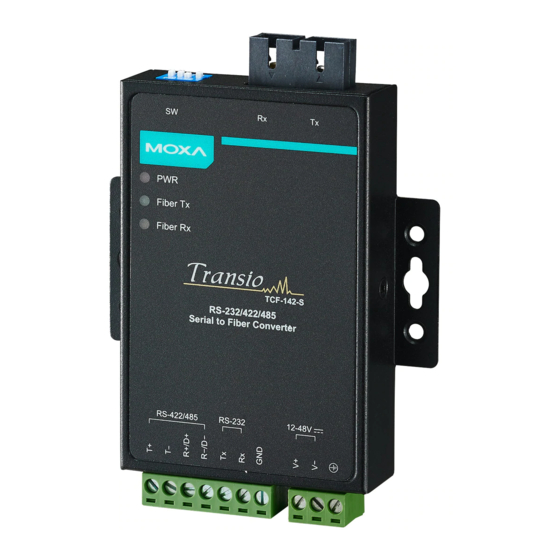 Moxa Technologies TCF-142-S Quick Installation Manual