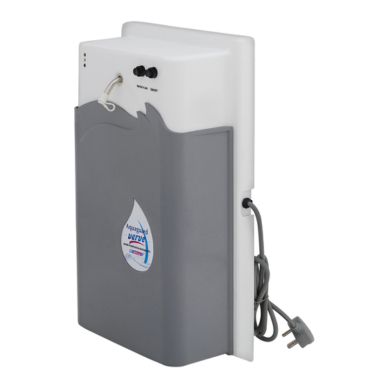 Eureka Forbes Aquaguard Verve User Manual
