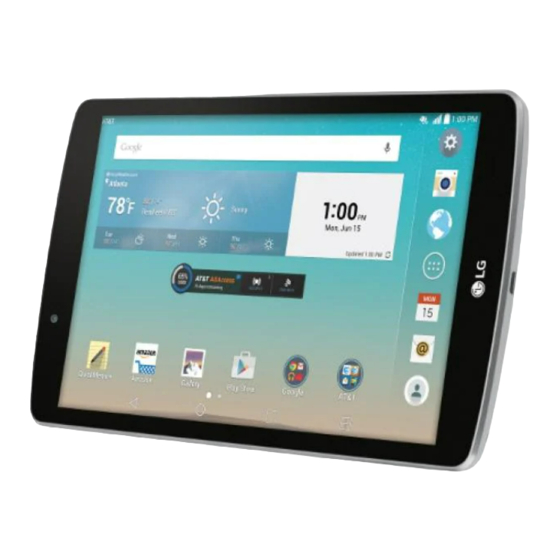 LG G Pad F 8.0 Quick Start Manual