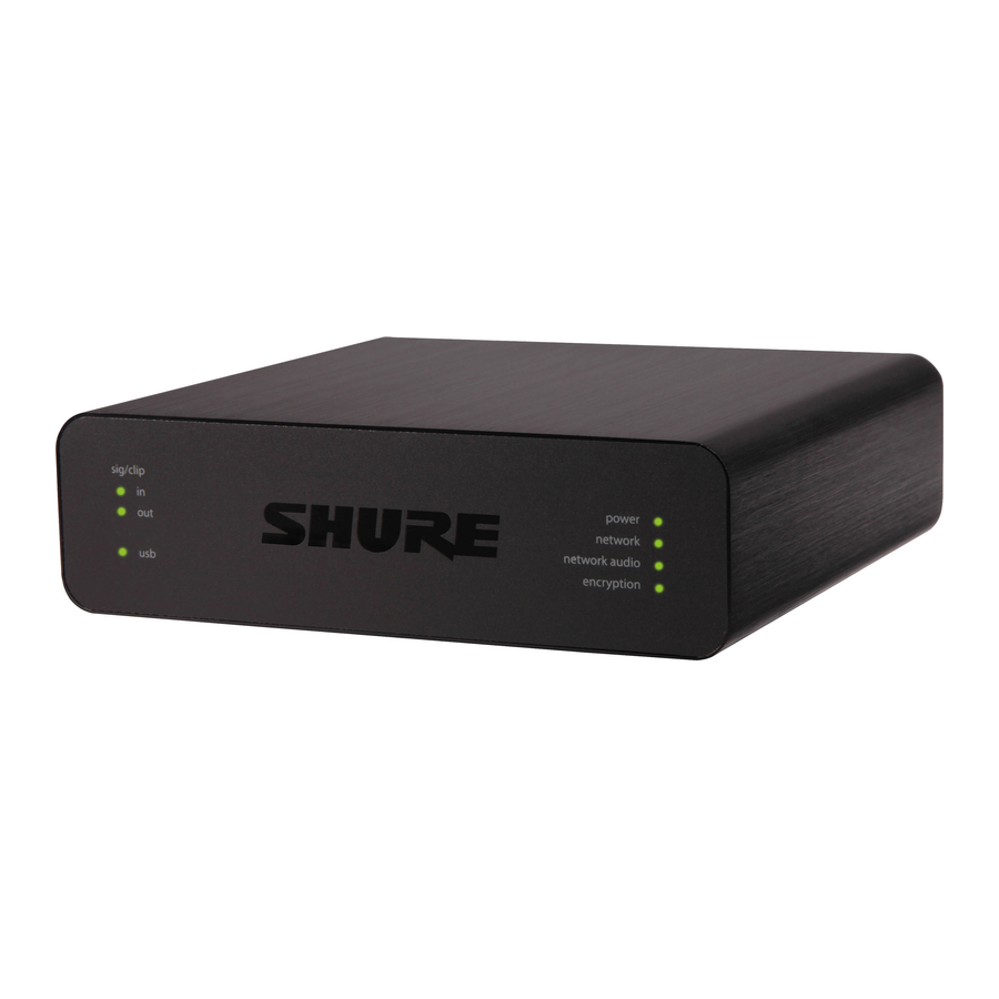 Shure ANIUSB-Matrix User Manual