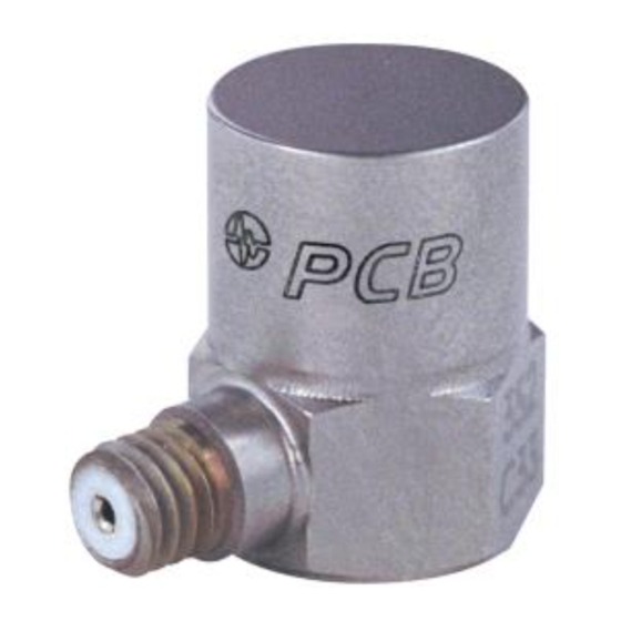 PCB Piezotronics J352C33 Installation And Operating Manual
