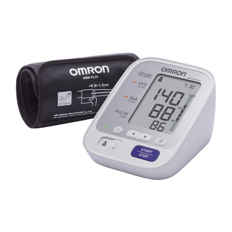 Omron M3 Comfort, HEM-7134-E - Automatic Blood Pressure Monitor Manual