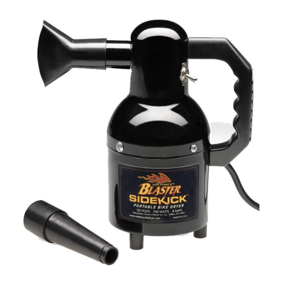 Metro DataVac BLASTER SIDEKICK SK-1 Quick Start Manual