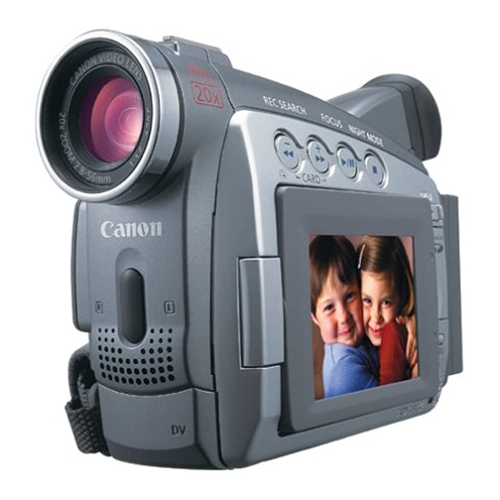 Canon ZR80 Instruction Manual