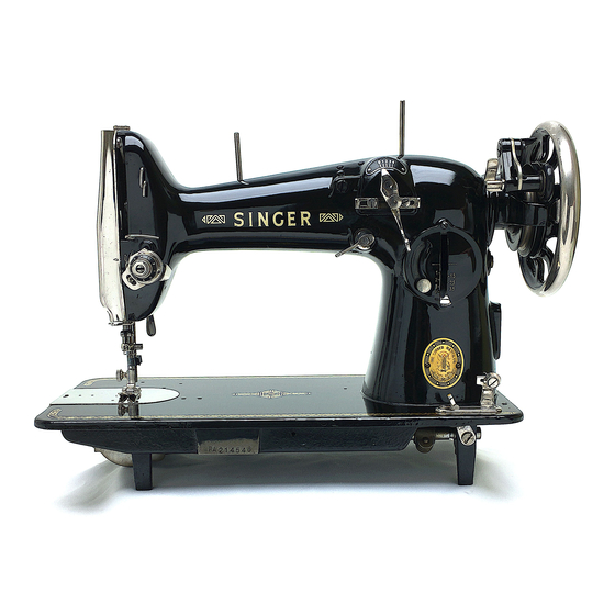 SINGER 216G INSTRUCTION MANUAL Pdf Download | ManualsLib