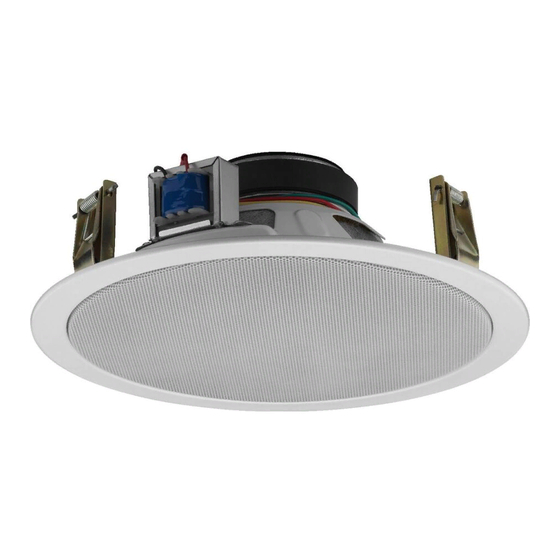 Monacor EDL-10TW/WS Installation Instructions