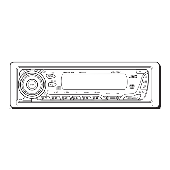 JVC KD-G302 Service Manual