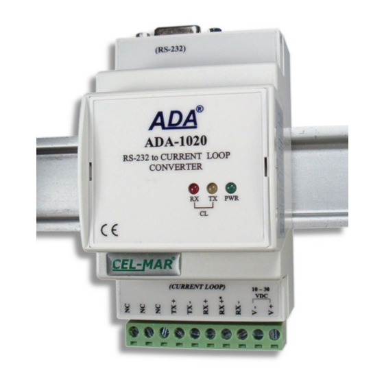 CEL-MAR ADA-1020 User Manual
