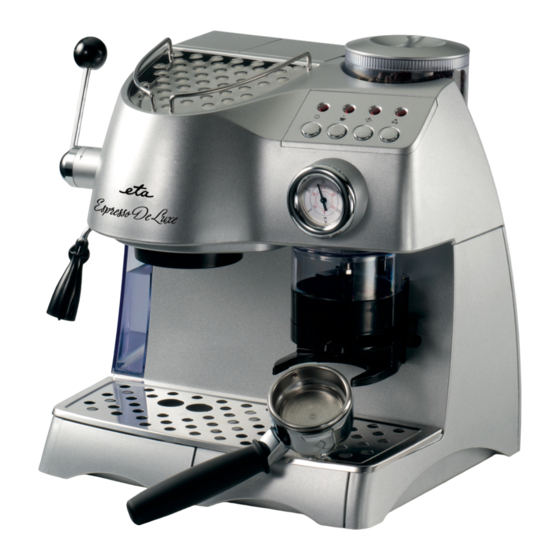 eta Espresso Deluxe 7175 Maker Manuals