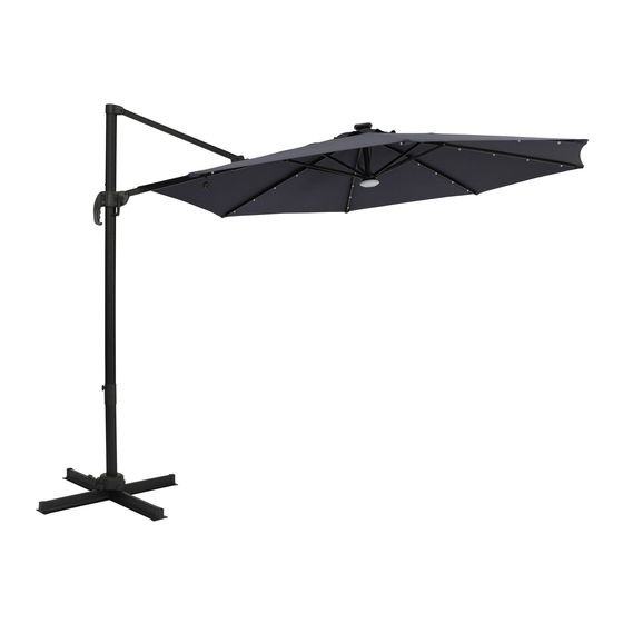 Island Umbrella NU6872 Assembly Instructions Manual