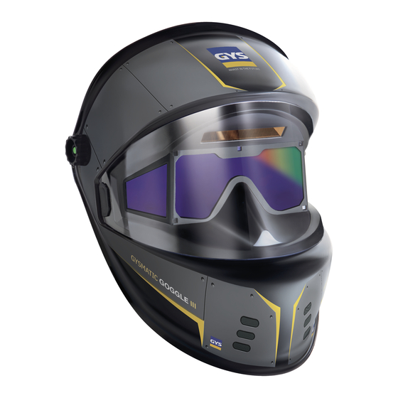 GYS GYSMATIC TRUE COLOR GOGGLE 3 Manual