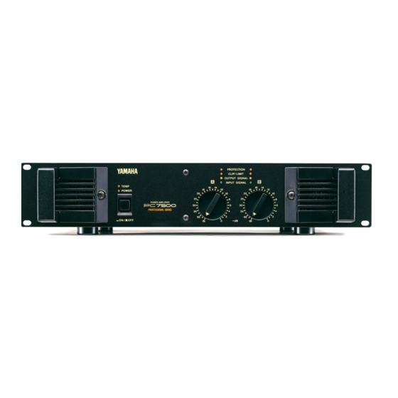 Yamaha PC5500 Owner's Manual