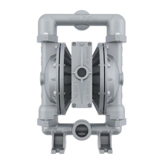 User Manuals: Wilden PR460 Metal Water Pump