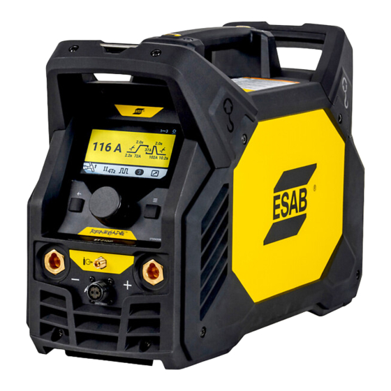 ESAB ET 210iP Advanced Instruction Manual
