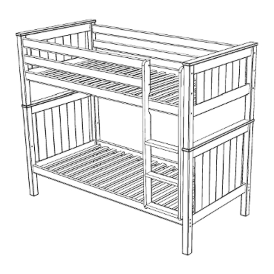 Little Folks Furniture Classic Bunk Bed BBD010 Assembly Instructions Manual