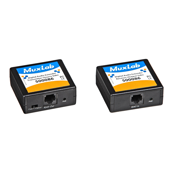MuxLab 500086 Quick Installation Manual