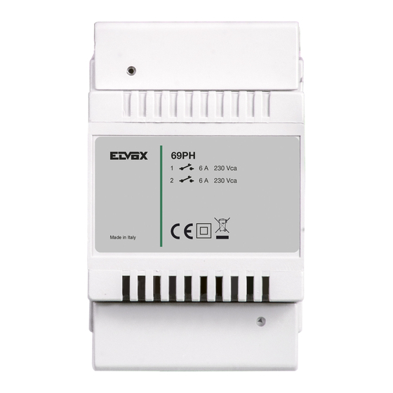 Elvox 69PH Installer's Manual