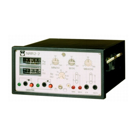GESTRA NRR 2-2e Installation And Service Instructions Manual