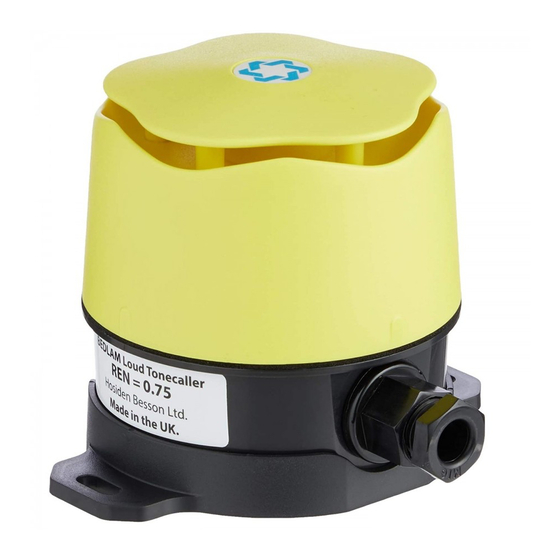 Hosiden Besson Bedlam Loud Tonecaller Quick Start Manual