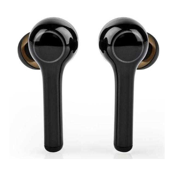 nedis HPBT5055BK Fully Wireless Earphones Manuals