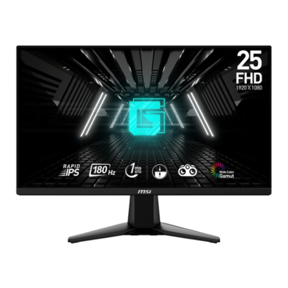 MSI G255F User Manual