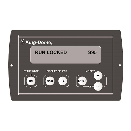 King Controls King-Dome 9762-LP Manuals