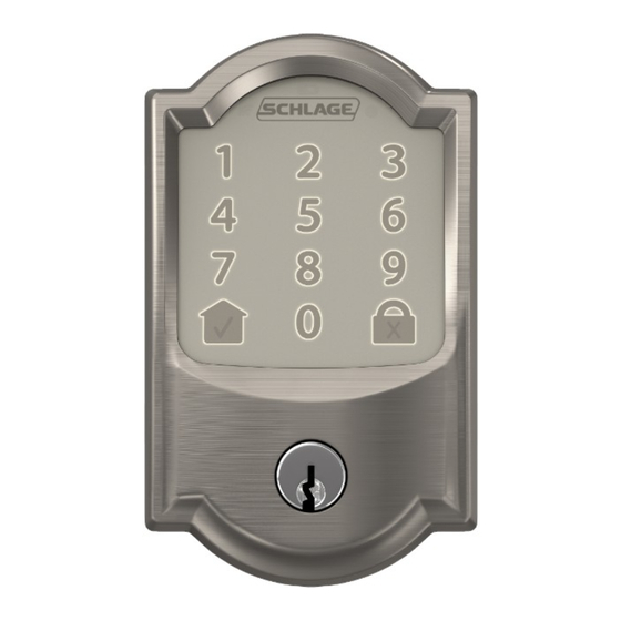 Schlage Encode BE489 Instructions