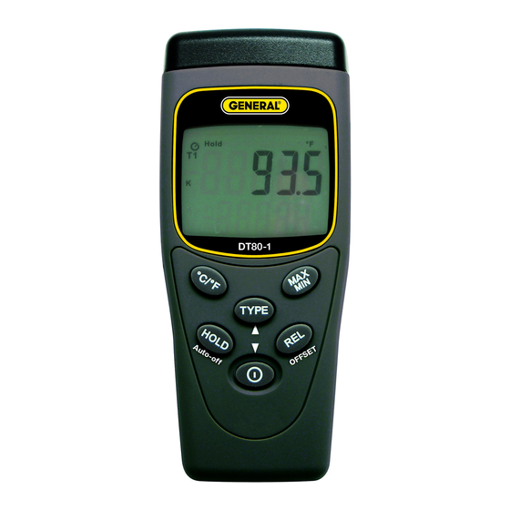 General DT80-1 User Manual