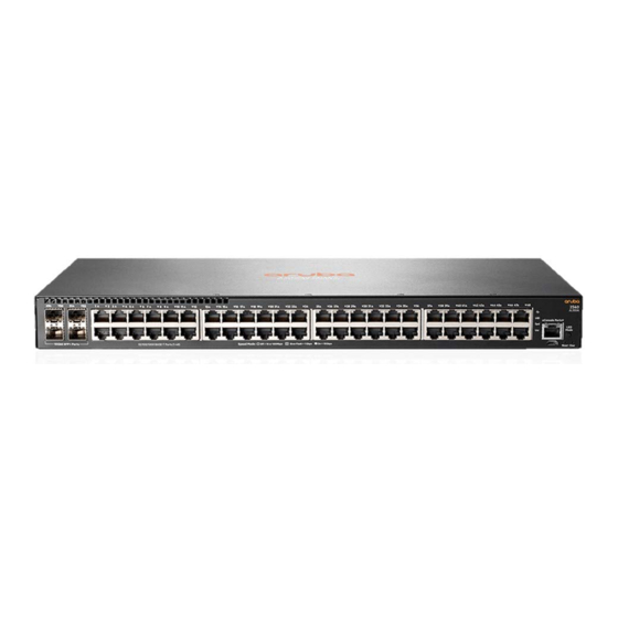 Aruba 2540 Quick Setup Manual