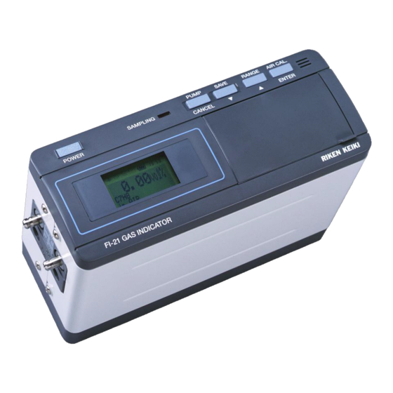 Riken Keiki FI-21 Operator's Manual