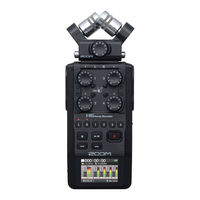 Zoom H6 Handy Recorder Operation Manual