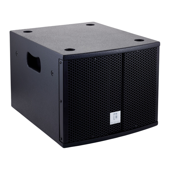 thomann The Box Pro Achat 108 Sub A User Manual