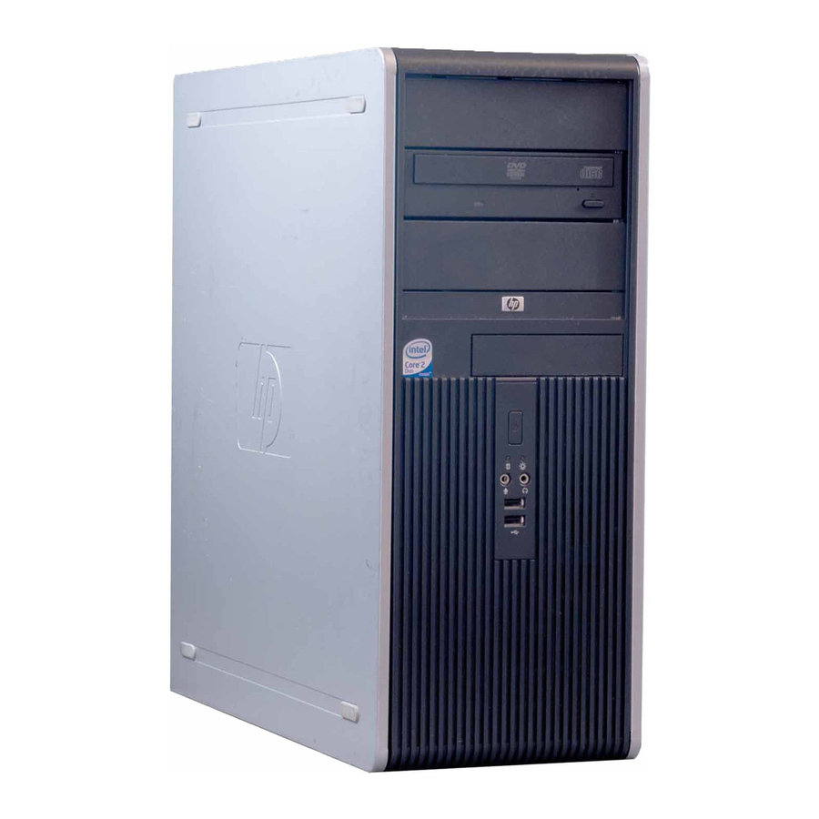 HP Compaq dc7900 USDT Quick Setup And Getting Started Manual