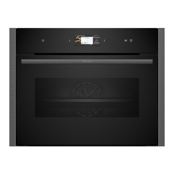 NEFF N90 C24FS31G0B User Manual And Installation Instructions