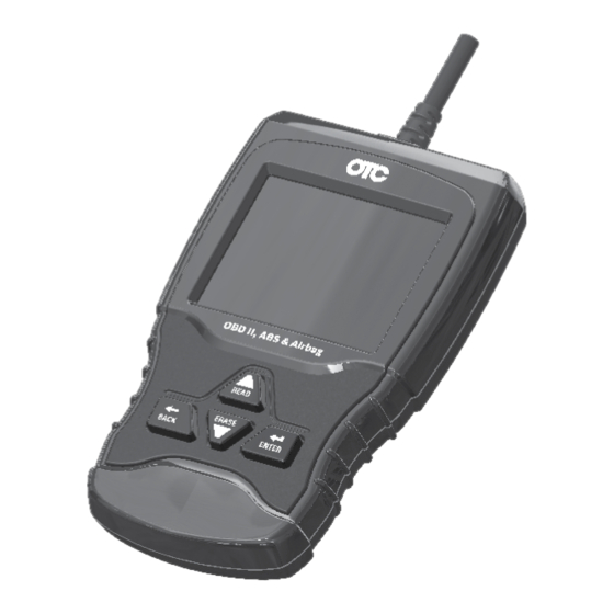 User Manuals: OTC Tools OTC 3209 OBD-II Scan Tool
