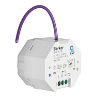 Berker KNX-RF 8547 51 00 Operation Instructions