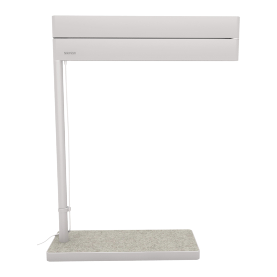 Teknion Sanna Lightbar Installation Manuals